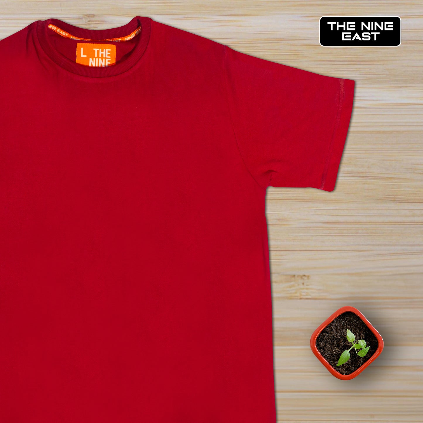 Premium Fresh Red Cotton Blend T-Shirt