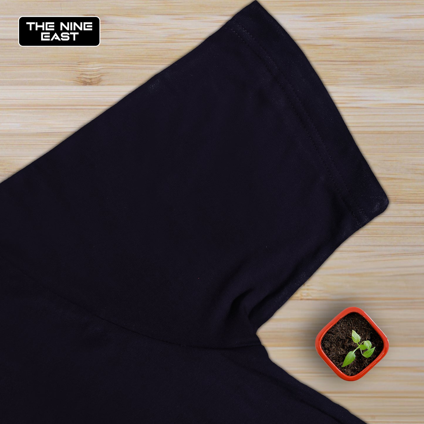 Premium Navy Blue Cotton Blend T-Shirt