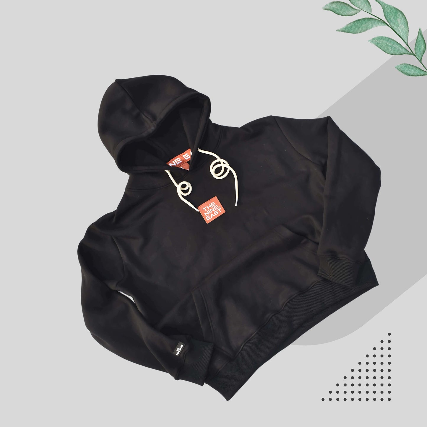 Soft Fleece Pullover Hoodie Black