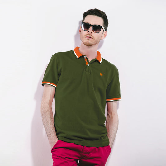 Bold Green Piqué Polo