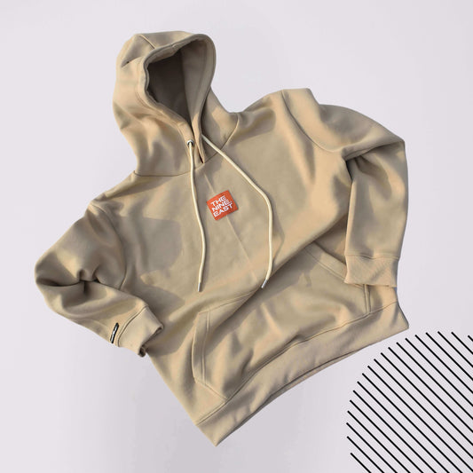 Soft Fleece Pullover Hoodie Camel Brown